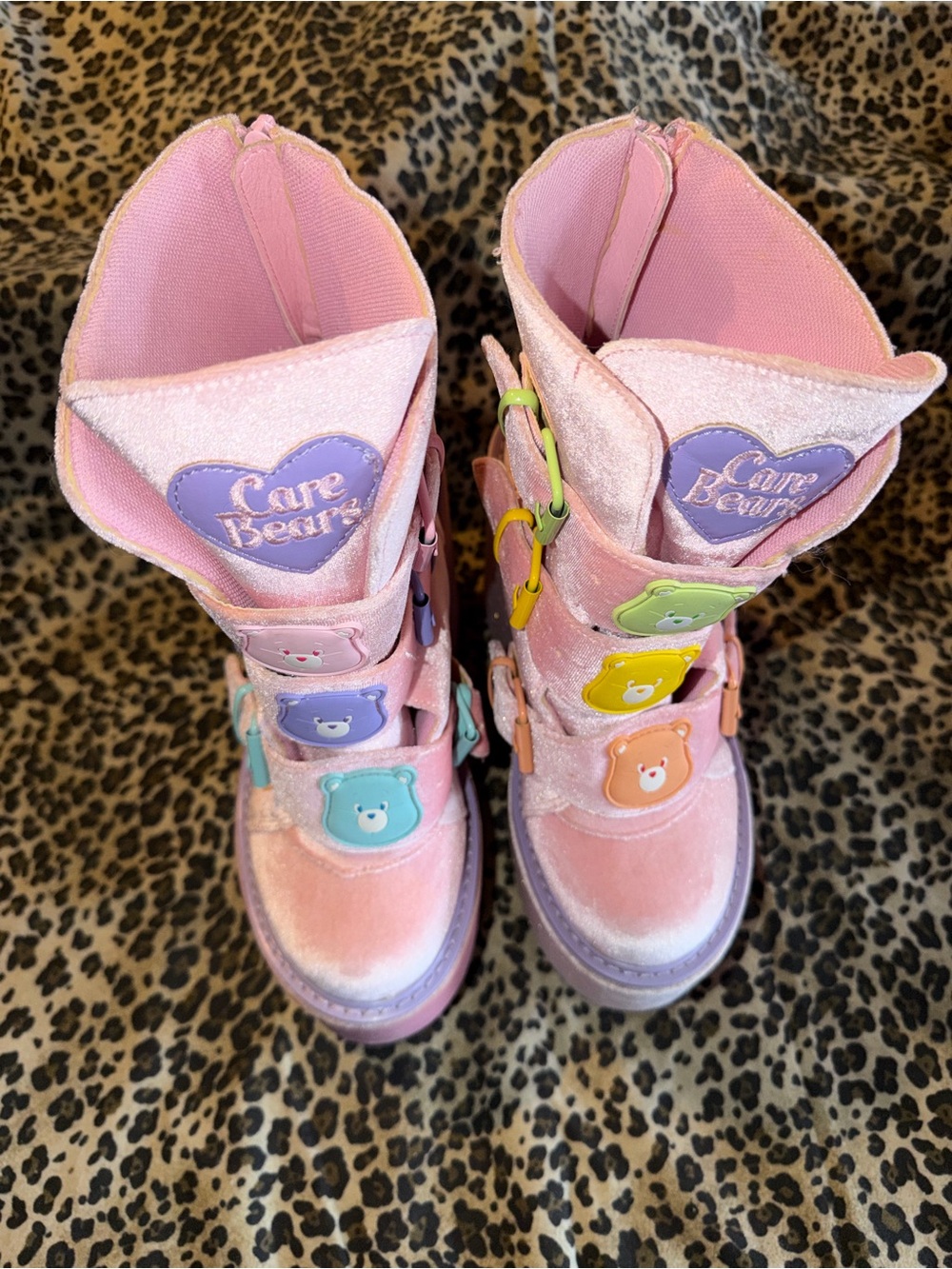 CARE BEARS PINK DUNE LO PLATFORM BOOTS -Y.R.U. - Picture 3 of 10